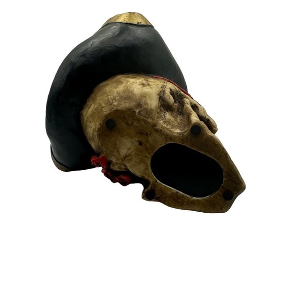 Pirate Skull Coin Bank With Eyepatch & Bandana Decor - Picture 5 of 6